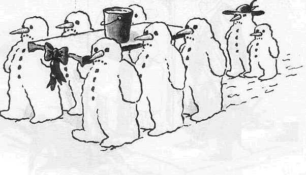 Snowman Burial - christmas pictures christmas humor christmas jokes christmas cartoons xmas pictures xmas humor xmas jokes xmas cartoons